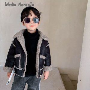 Winter Jongens Koreaanse Stijl Kinderen Effen Kleur Vest Jas