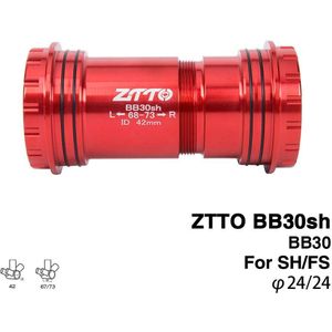 ZTTO BB30sh BB30 24 Press Fit Adapter Fiets As Bodem Beugels Voor MTB Racefiets Fietsonderdelen Prowheel 24mm crankstel pedaal
