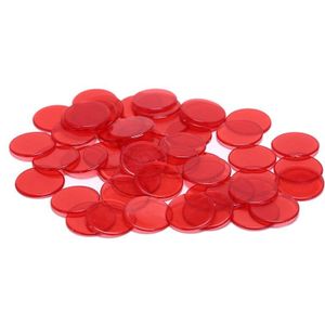 50 Stuks 1.5Cm Plastic Poker Chips Casino Bingo Levert Acce 5 Kleuren Markers Voor Fun Familie Club Carnaval Bingo game