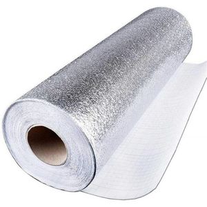 Mubles Cocina Premium Aluminiumfolie Muur Papier Zelfklevende Backsplash Warmte Keuken Behang Duurzaam En Zelfklevende Schoon
