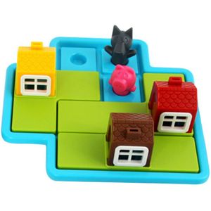 Kind Smart Board Games Drie Kleine Biggetjes 48 Uitdaging Met Oplossing Games Iq Training Speelgoed Voor Kinderen