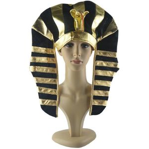 Halloween Cosplay Crown Caps Egyptische Gouden Farao Hoed Snake head cap Egyptische Farao Golden Snake Hoofddeksel feestartikelen