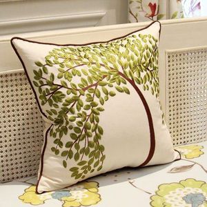 Avigers Mode Pastorale Kussen Borduren Leven Boom Vlinder Kussen Europese Stijl Bloem Home Decor Sofa Stoel Sierkussen