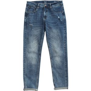 Simwood Zomer Slim Fit Jeans Mannen Casual Ripped Gat Denim Broek Plus Size Kleding SJ120388