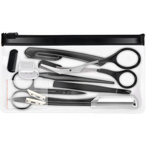 4/6/8 Stks/set Wenkbrauw Trimmer Wenkbrauw Scheermes Kit Rvs Wenkbrauw Scheren Kam Schaar Wenkbrauw Trimmen Gereedschap set