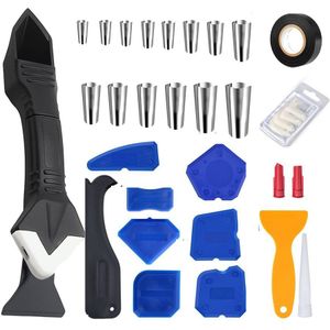 Multi-Functionele Coner Caulking Tool Kit Siliconenkit Spreader Spatel Schraper Deur Venster Breeuwen Afwerking Kit Grout