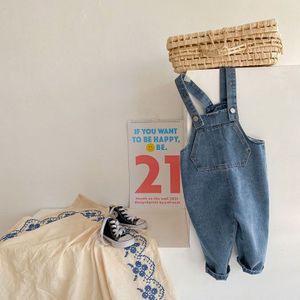 Milancel 2022 Spring Kids Kleding Solid Meisjes Overalls Losse Casual Meisjes Vest Koreaanse Kinderen Broek