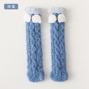 Mooie Winter Warm Baby Sokken Dikke Coral Fleece Stitch Vleugels Kinderen Sokken Knie Hoogte Vloer Sok Voor 0-8Y Kids Kerst