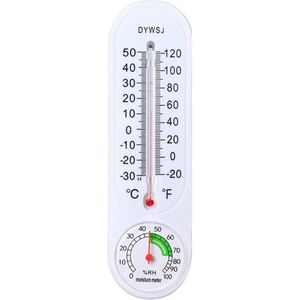 Muur Gehangen Thermometer Hygrometer Temperatuur Voor Indoor Tuin Outdoor Office (- 30) 50 R5F6