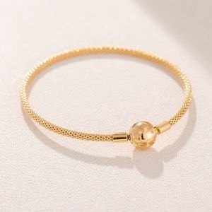 Panjia ronde mesh weave armband vrouwelijke screen stars shine knit ketting armband gecontracteerd basis