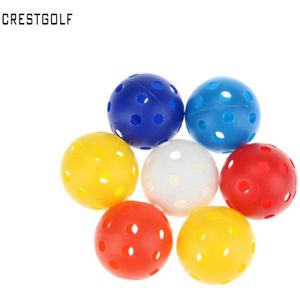 Crestgolf Golf Praktijk Bal, 40 Mm Holle Sport Golf Training Ballen Plastic Luchtstroom Goed Voor Uw Huisdieren Golf Accessoires-50/Pack