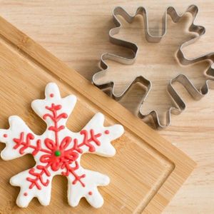 Birkmann Kerst Sneeuwvlok uitsteekvorm 6 cm rvs