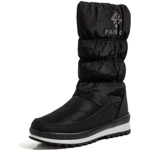 Morazora Snowboots Vrouwen Zip Mid Kuit Laarzen Zwart Wit Platform Pluche Keep Warm Winter Laarzen Vrouwelijke Schoenen