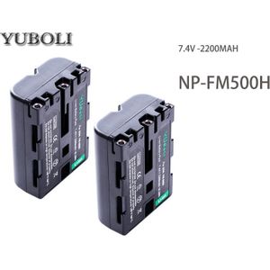 2200mAH NP-FM500H NP FM500H FM500H Li-Ion Oplaadbare Camera Batterij voor Sony Alpha SLT A57 A65 A77 A99 A350 A550 a580 A900
