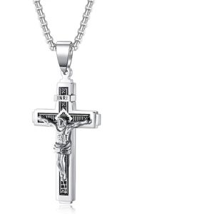 V. Ya Punk Cross Rvs Kettingen Voor Mannen & Vrouwen De Snelle Mannen Ketting Ketting Kruis Accessoires Sieraden Man