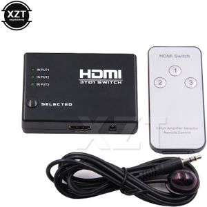 Remote Hdmi Switcher 3 In 1 Out Port Hdmi Switch Adapter Box Hdmi Splitter 1080P Voor PS3 360 Xbox hdtv Dvd Ir Afstandsbediening