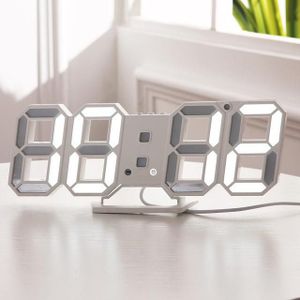 3D LED elektronische horloge tafel Moderne Digitale Wekkers 24 Of 12 Uur Display Tafel Bureau Night Muur Horloge Home office versieren