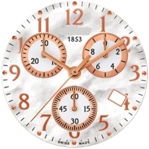 26.4Mm Wijzerplaat Handen Voor T050217A Vrouwen Quartz T050 Horloge Tekst Horloge Accessoires T050217 Reparatie Onderdelen
