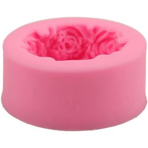 Ronde rose bloem zeep siliconen mal kaars siliconen mal cake bakvorm DIY handgemaakte ambachten