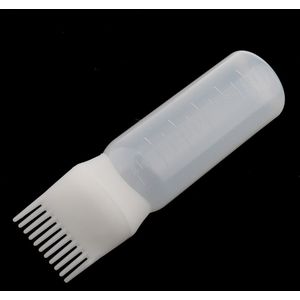 1 Stuk 120Ml Plastic Haarverf Fles Applicator Borstel Doseren Haar Kit,