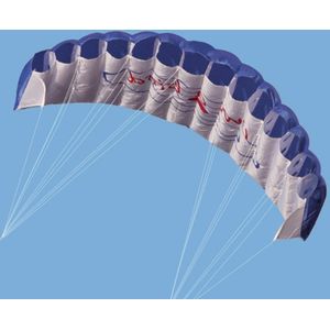 Outdoor Fun Dual Line Stunt Parachute Rainbow Sports Beach Kite Parachute Rainbow Sports Beach Kite Fun Vliegende Speelgoed