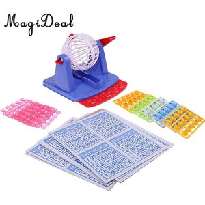 Plastic Bingo Game Set Met Kooi Kaart En Ballen Volledige Spel Voor Kinderen Kinderen Traditionele Games