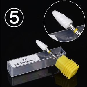Ywk 1 Pcs Keramische Nail Boor Pedicure Machine Verwijderen Nail Eelt Bit Gereedschap Elektrische Boor 3/32 "Schacht nail Gereedschap