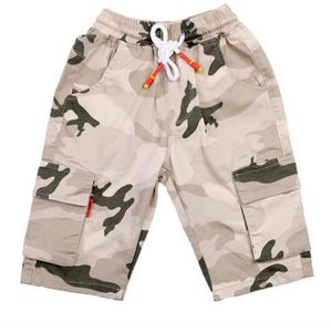 Mode Jongens Camouflage Shorts Zomer Katoenen Broek Kids Army Cool Broek Kinderen Losse Sport Camo Pocket Shorts 3 4 6 8 9