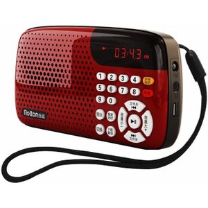 Mini Versie Card Speaker Led Display Draagbare Speaker Tone Usb &amp; Tf Radio Ochtend Oefening Zingen Machine Voor Ouderen