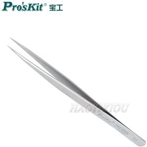 Pro&#39;skit 1Pk-105T Rvs Antimagnetic Lange Tip Pincet (140Mm)