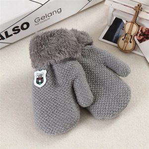 Guantes Invierno Baby Winter Baby Boys Girls Knitted Gloves Warm Rope Full Finger Mittens Gloves For Children Toddler Kids