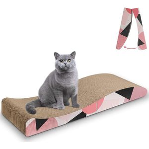 Huisdier Kat Scratcher Kartonnen Gegolfd Scratch Pad Kat Scratcher Lounge Kitty Bedden Voor Meubels Bescherming Kat Training Speelgoed