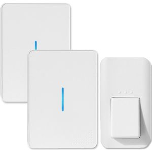 Augreener Waterdichte Geen Batterij Nodig Deurbel 38 Melody Home Remote Led Draadloze Deurbel Self-Powered Deurbellen 1/2 Ontvangers