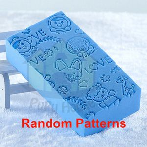 1Pc Diverse Patronen Spons Bad Borstel Multifunctionl Zachte Lichaam Cleaning Scrubber Duurzaam Gezonde Massage Borstel Voor Kinderen Volwassenen