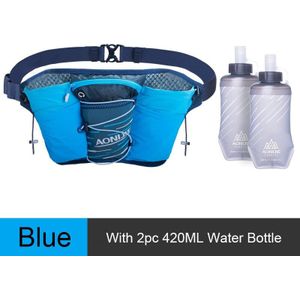 AONIJIE W8104 Outdoor Sports Lightweight Waist Pack Bag Belt Hydration Fanny Pack Double Water Tanks for Running Jogging Fitness