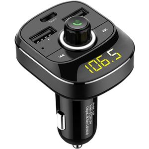 Auto MP3 Speler Bluetooth Fm-zender Kit Handsfree 3.1A Dual USB Auto Type-c Lader auto muziek mp3 auto