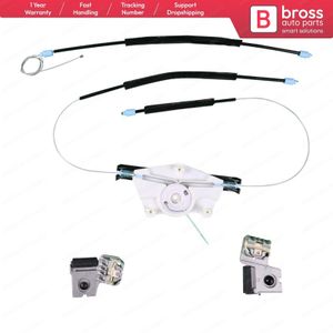 Bross Auto-onderdelen BWR51 Elektrische Ruitbediening Regulator Reparatie Kit Metalen Beugel Voor Rechts Deur Voor Vw Bora Golf 4 1997-2003