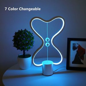 7 kleur Verwisselbare Heng Balans Lamp USB Powered home Decor Slaapkamer Kantoor Kids lava lamp Kinderen Christmas Night lamp