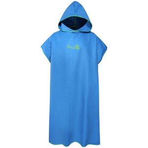 Surf Poncho Veranderende Handdoek Sneldrogende Hooded Gewaad Microfiber Strand Deken Badhanddoek Zwemmen Handdoek Wetsuit Strand Poncho Voor volwassenen