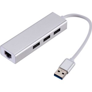Grwibeou Usb Ethernet Usb Hub Te RJ45 Lan Netwerkkaart 10/100 Mbps Ethernet Adapter Voor Mac Ios Laptop Pc Windows 3 Port Usb Hub