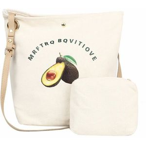 Mode Handtas Grote Zak Vrouwelijke Zak Schouder Messenger Bag Schattig Meisje Canvas Tas Voor Meisjes Voor Vrouwen Winkelen 2 Stks/set