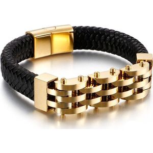 Handgemaakte Mannen Lederen Armband Voor Mannen Met Magneet Sluiting 316L Rvs Heren Armbanden Sieraden Logo Naam Graveren Maker