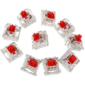 10Pcs 3 Pin Mechanische Toetsenbord Schakelaar Blauw Rood Bruin Zwart Vervanging Voor Gateron Cherry Mx
