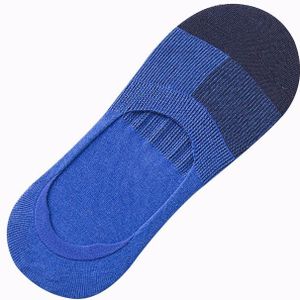 5 paren/partij Business Mannen Onzichtbare Sokken voor Zomer Non-slip Anti-wrijving Ademend Patchwork Katoen Casual sokken