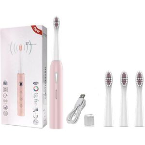 Elektrische Tandenborstel Oplaadbare Tand Borstels Wasbaar Elektronische Whitening Tanden Borstel Volwassen Timer Borstel Sonische Tandenborstel