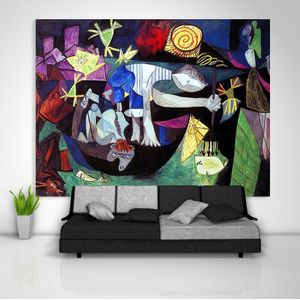 Picasso Tapestry Art Wall Opknoping Sofa Tafel Bed Cover