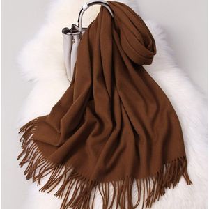 Winter 100% Zuivere Wol Sjaal Vrouwen Solid Thicken Warm Echarpe Wraps Voor Dames Kasjmier Foulard Femme Druif Merino Wol Sjaals