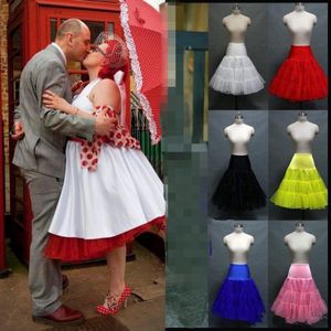 In Voorraad Ruches Petticoats Kleurrijke Rood Wit Roze Geel Blauw Onderrok 1950 S Vintage Tule Rok Voor Bruidsjurken