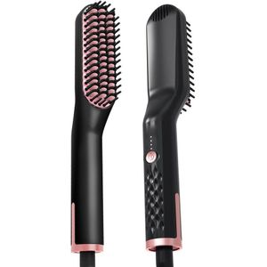 Baard Kam, Varken Borstel, Men's Stijl Steil Haar Kam, Elektrische Haar Rechttrekken Kam, haar Styling Kam Plastic & Metal