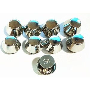 20 Pcs Legering materiaal zakbodem klinknagel handgemaakte DIY accessoire materiaal naaien riem tas decoratieve vat Pin Stud schroef nail